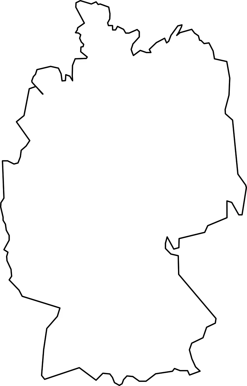 Outline Map of Germany