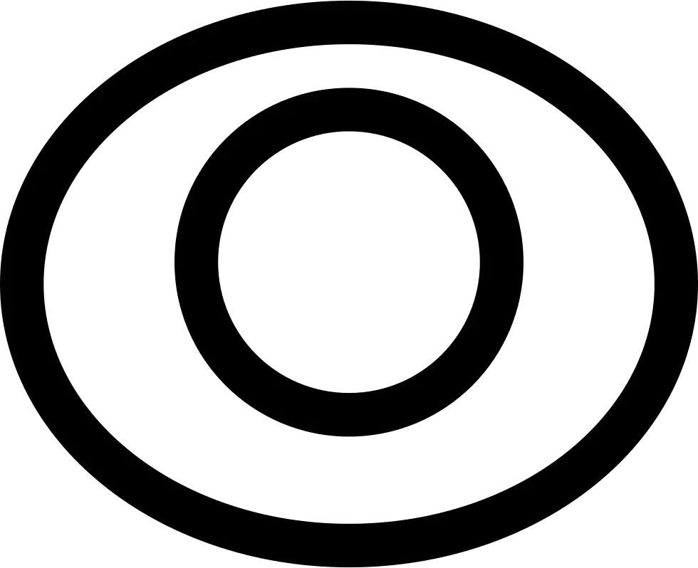 Circle in Circle Minimalist Icon Design
