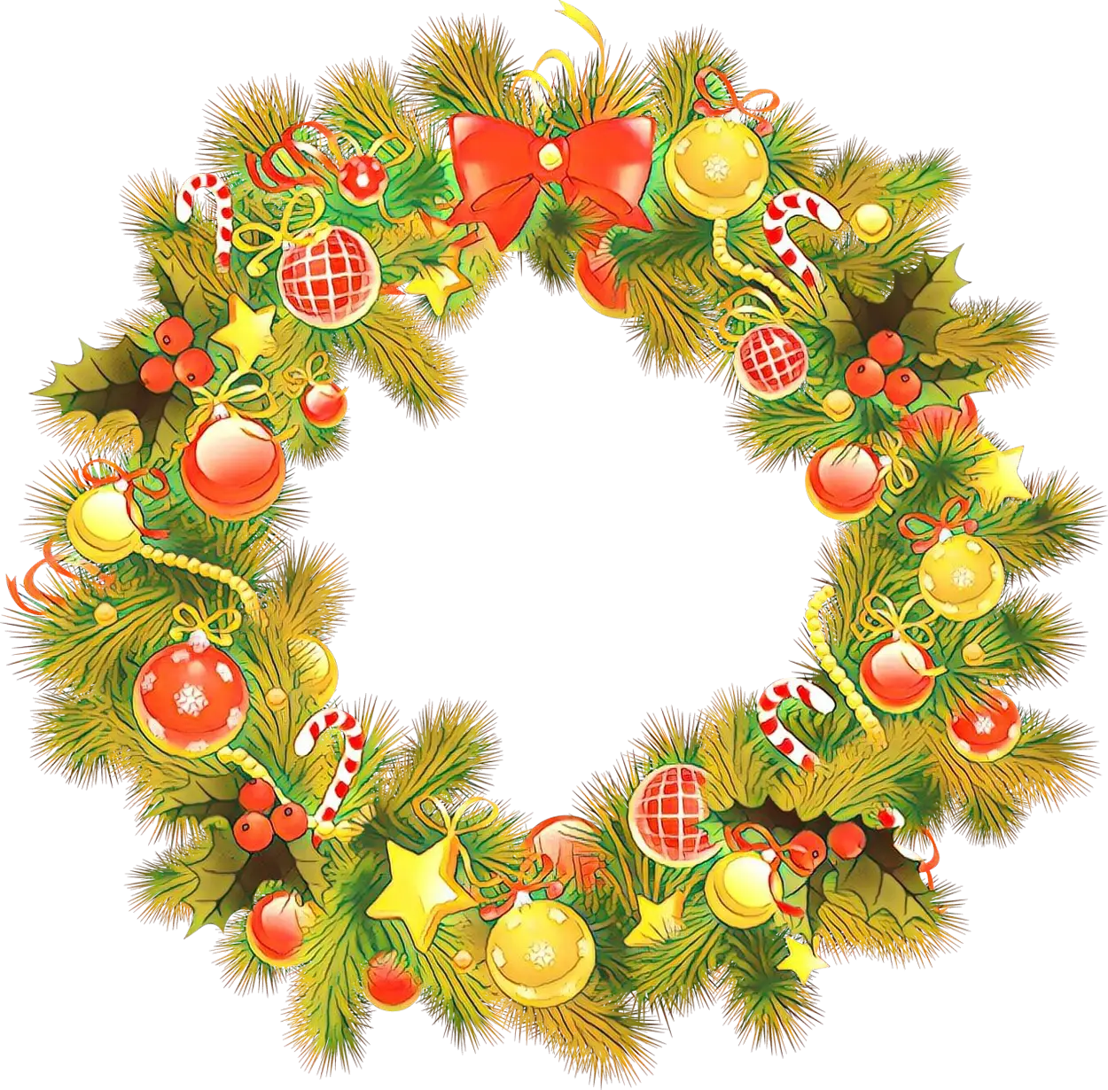 Festive Christmas Wreath Decoration