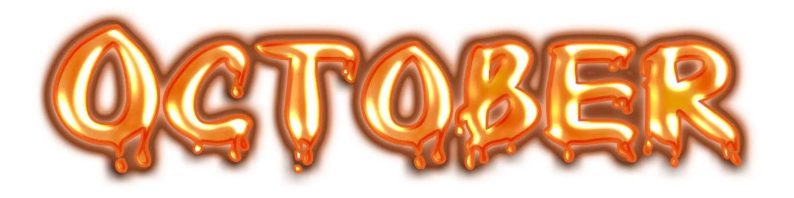 Autumn October Text Design