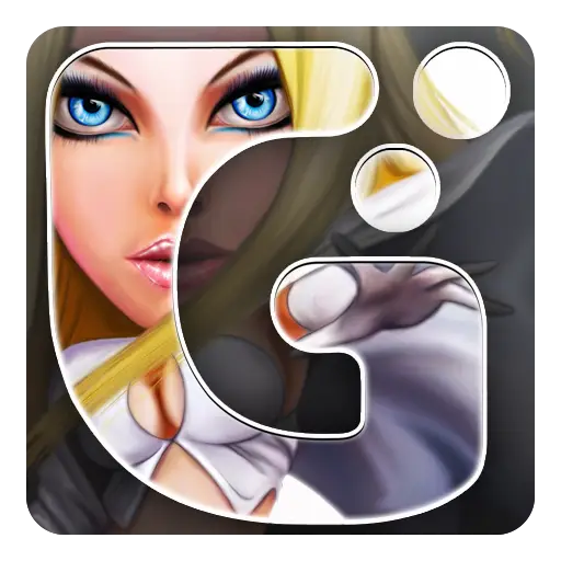 Game Icon with Blonde Character