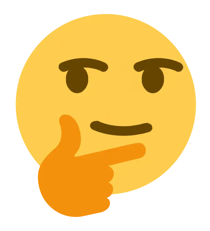 Yellow Thinking Emoji Icon