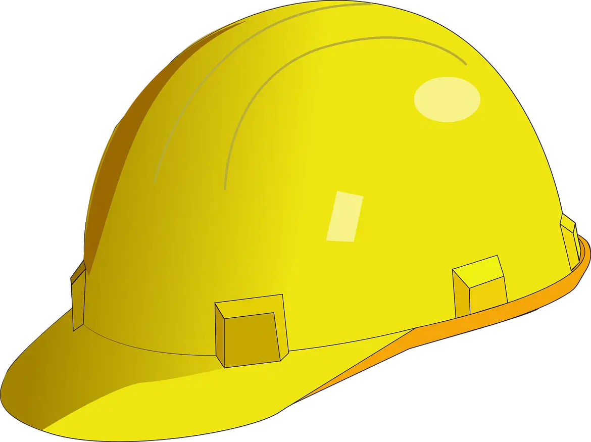 Yellow Construction Helmet for Safety Gear