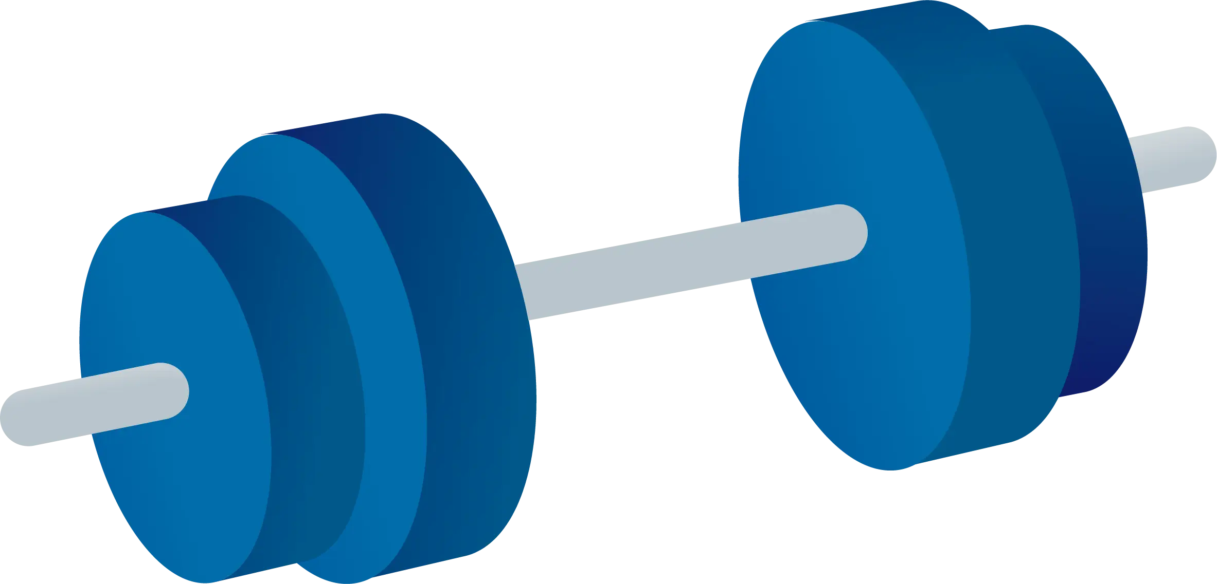 Blue Barbell for Weight Training