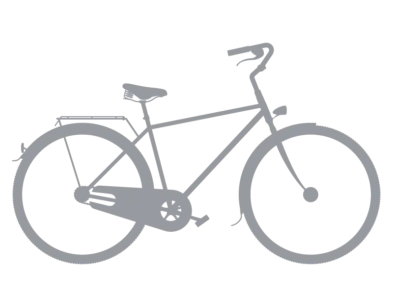 Minimalist Bicycle Silhouette Illustration