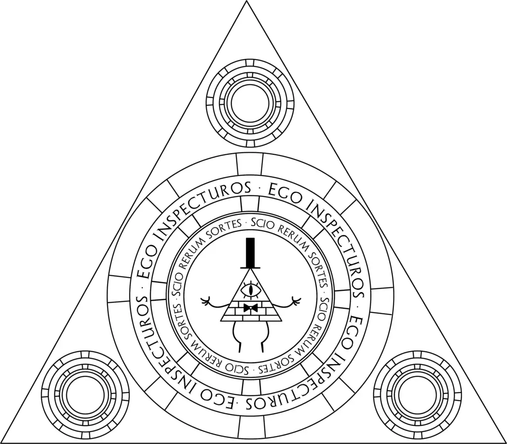 Mystic Triangular Symbol Design
