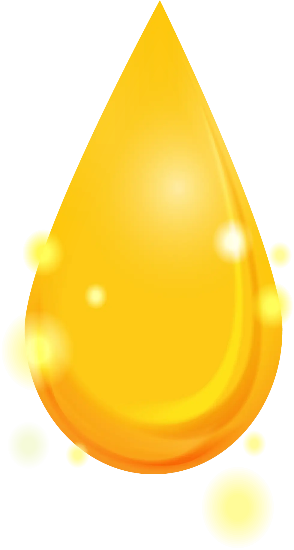 Golden Droplet Illustration