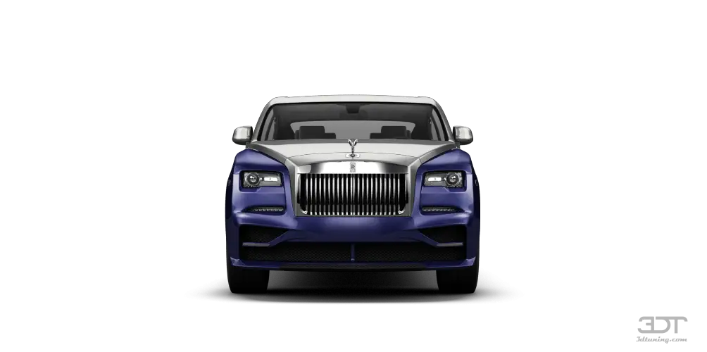 Luxury Blue Car Front View Design