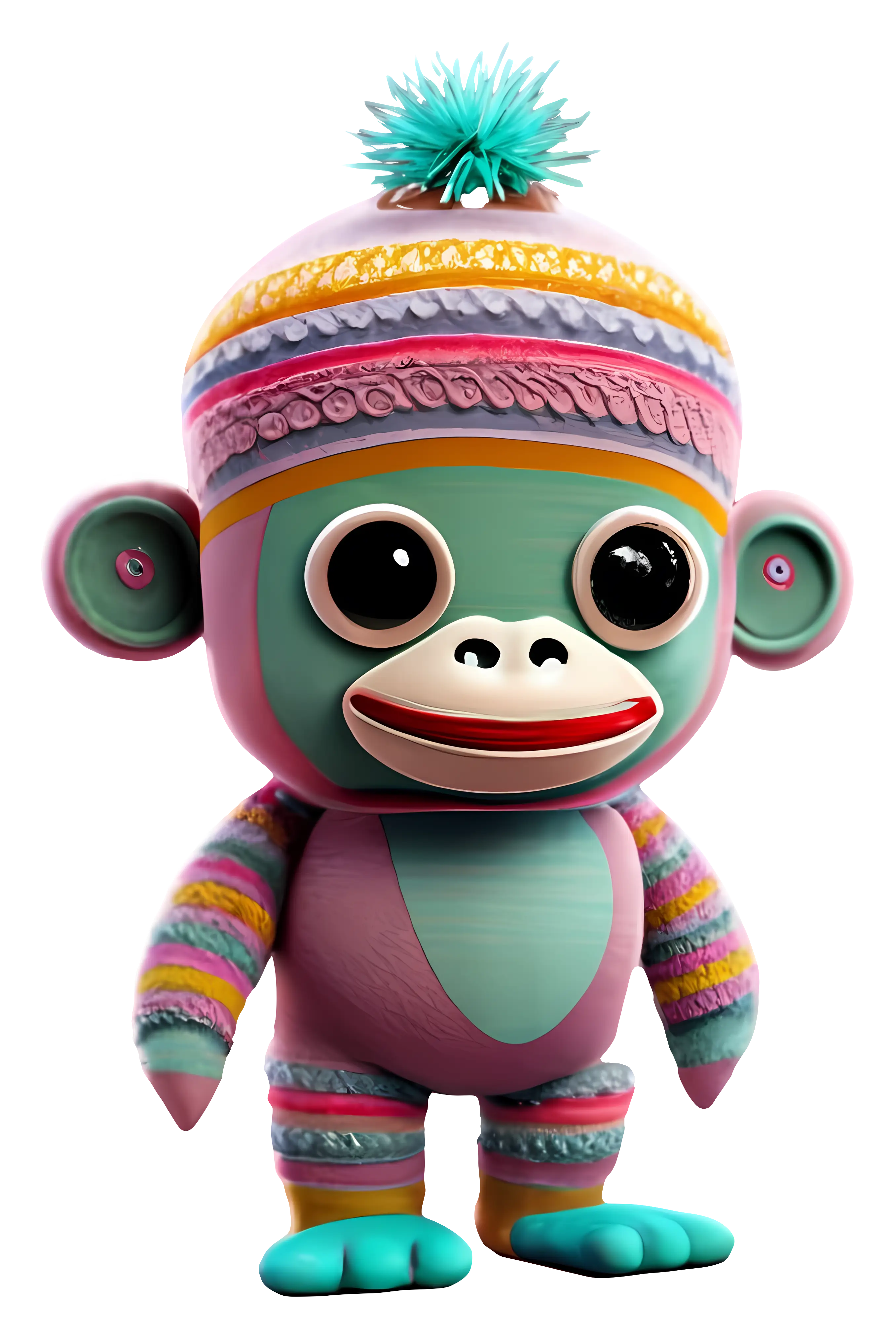 Colorful Cute Monkey Toy