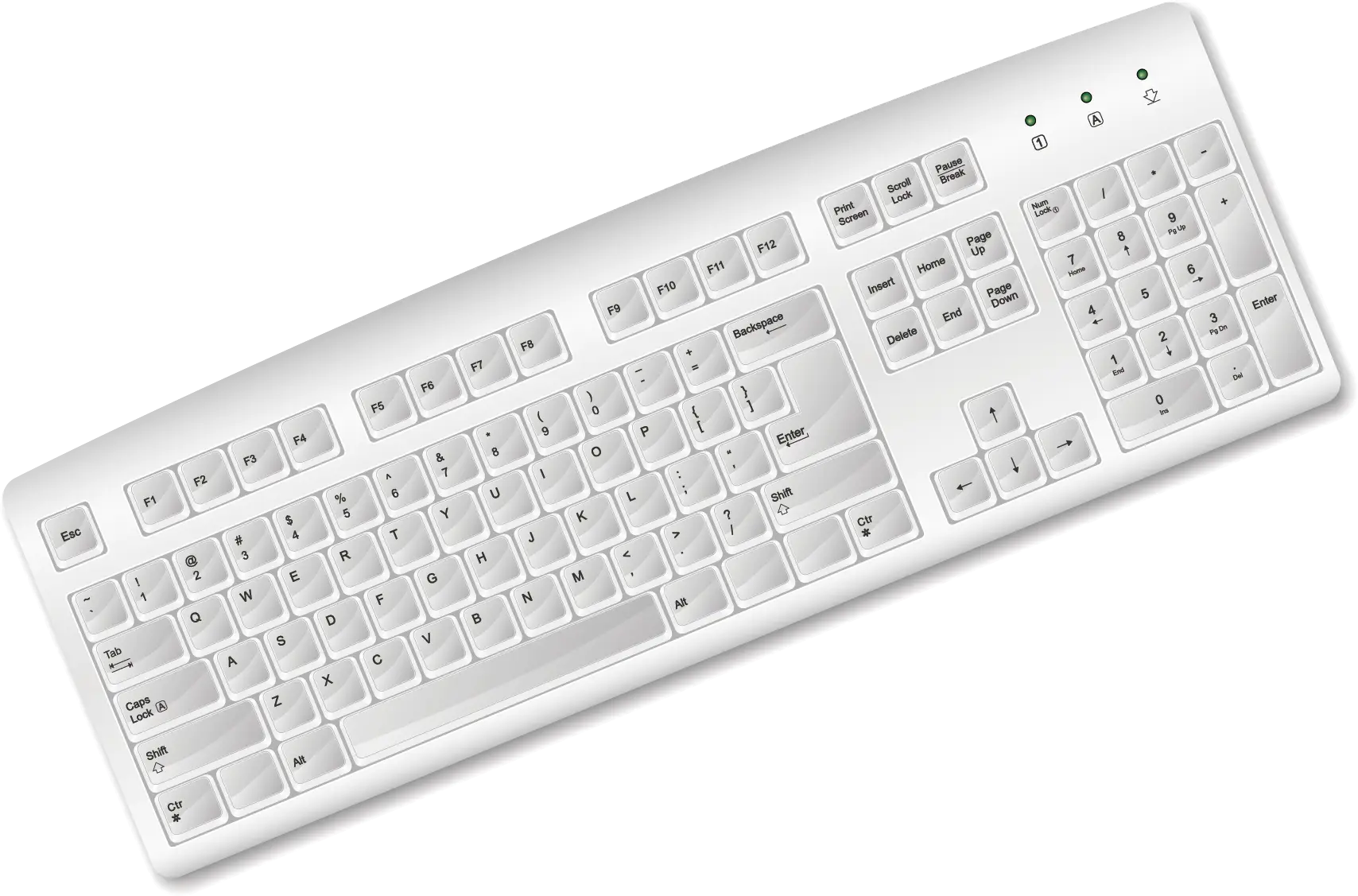 White Computer Keyboard