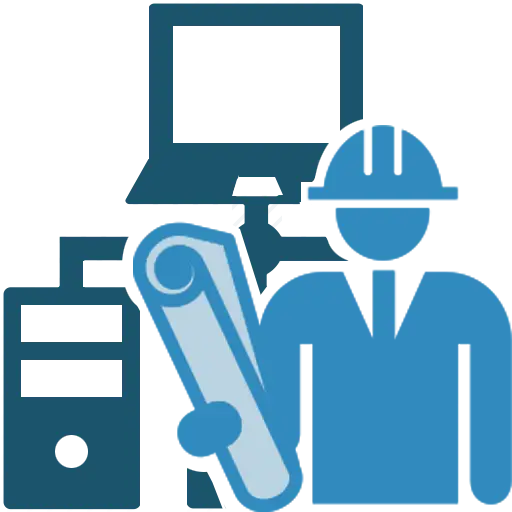 Engineer with Blueprint Icon