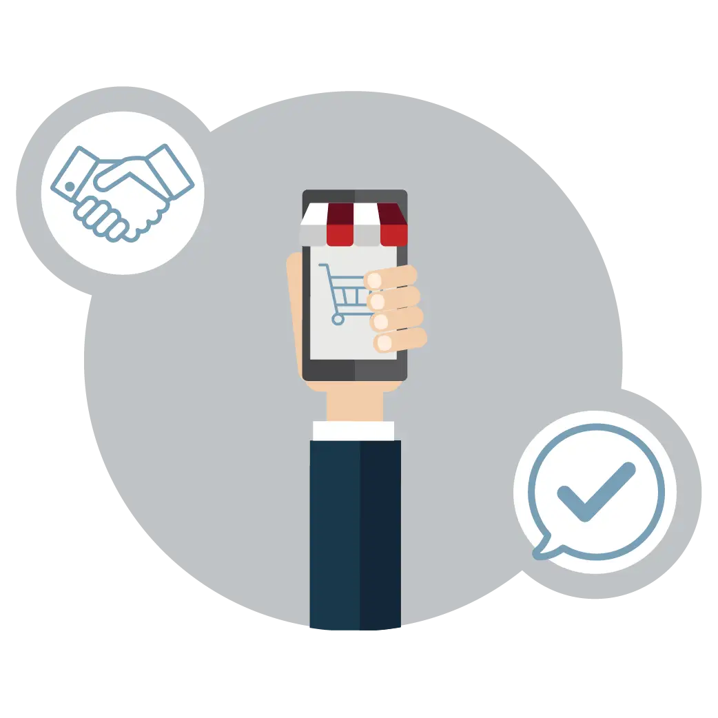 Mobile Shopping Concept Illustration