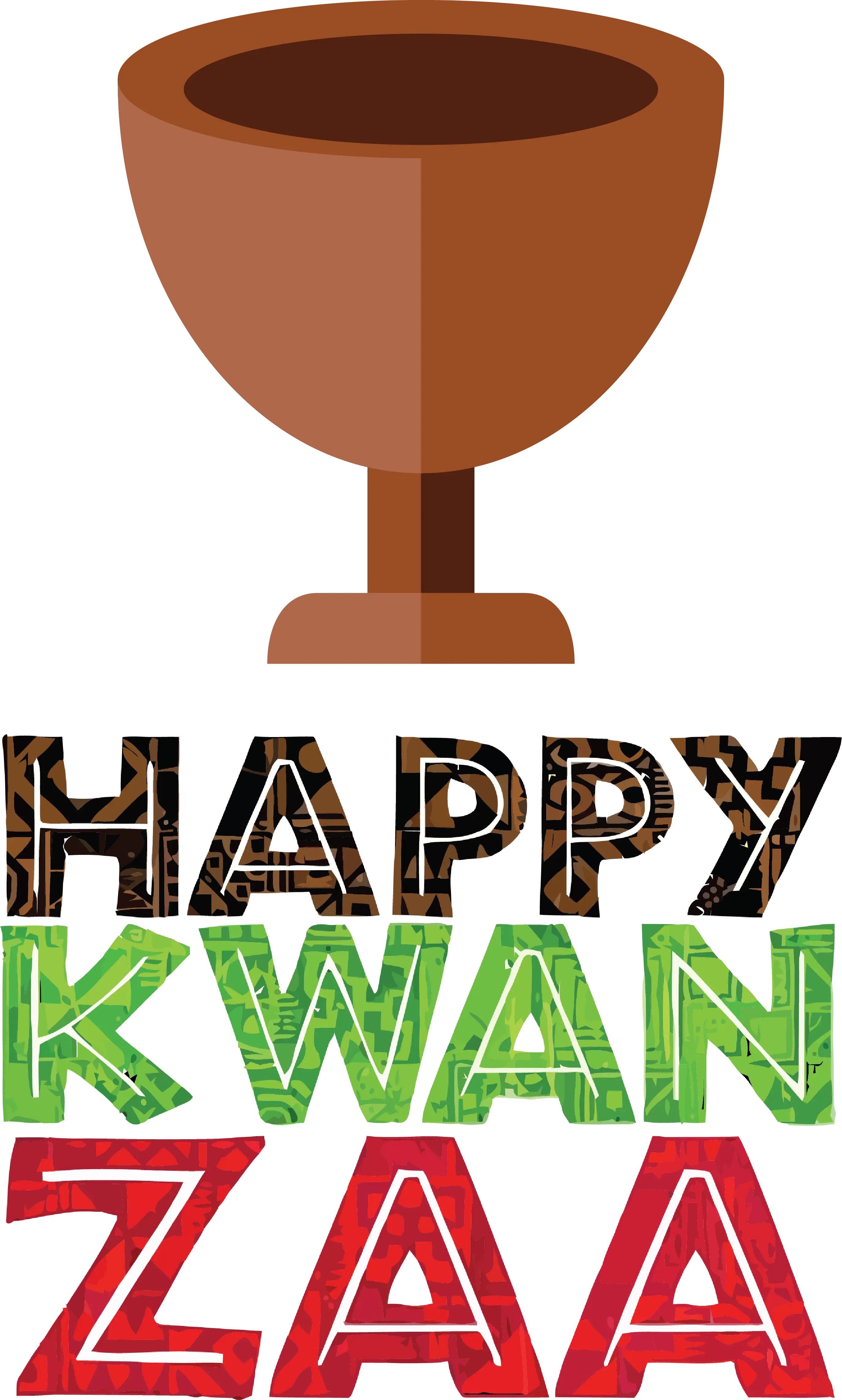 Happy Kwanzaa with Unity Chalice Illustration