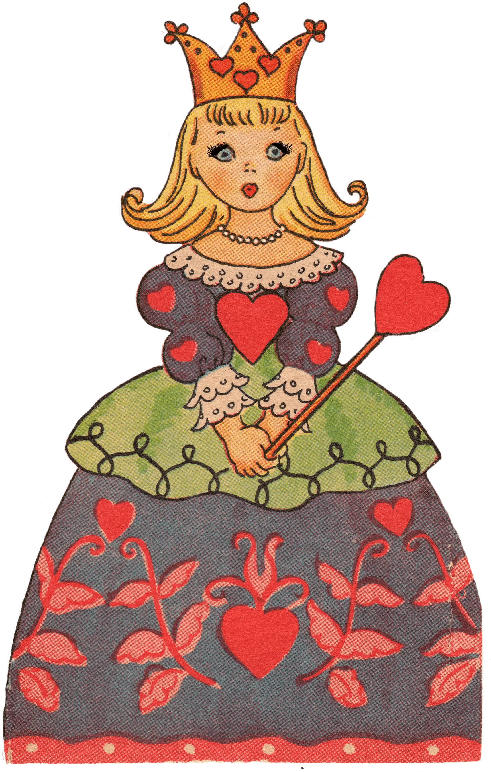 Queen of Hearts Storybook Illustration