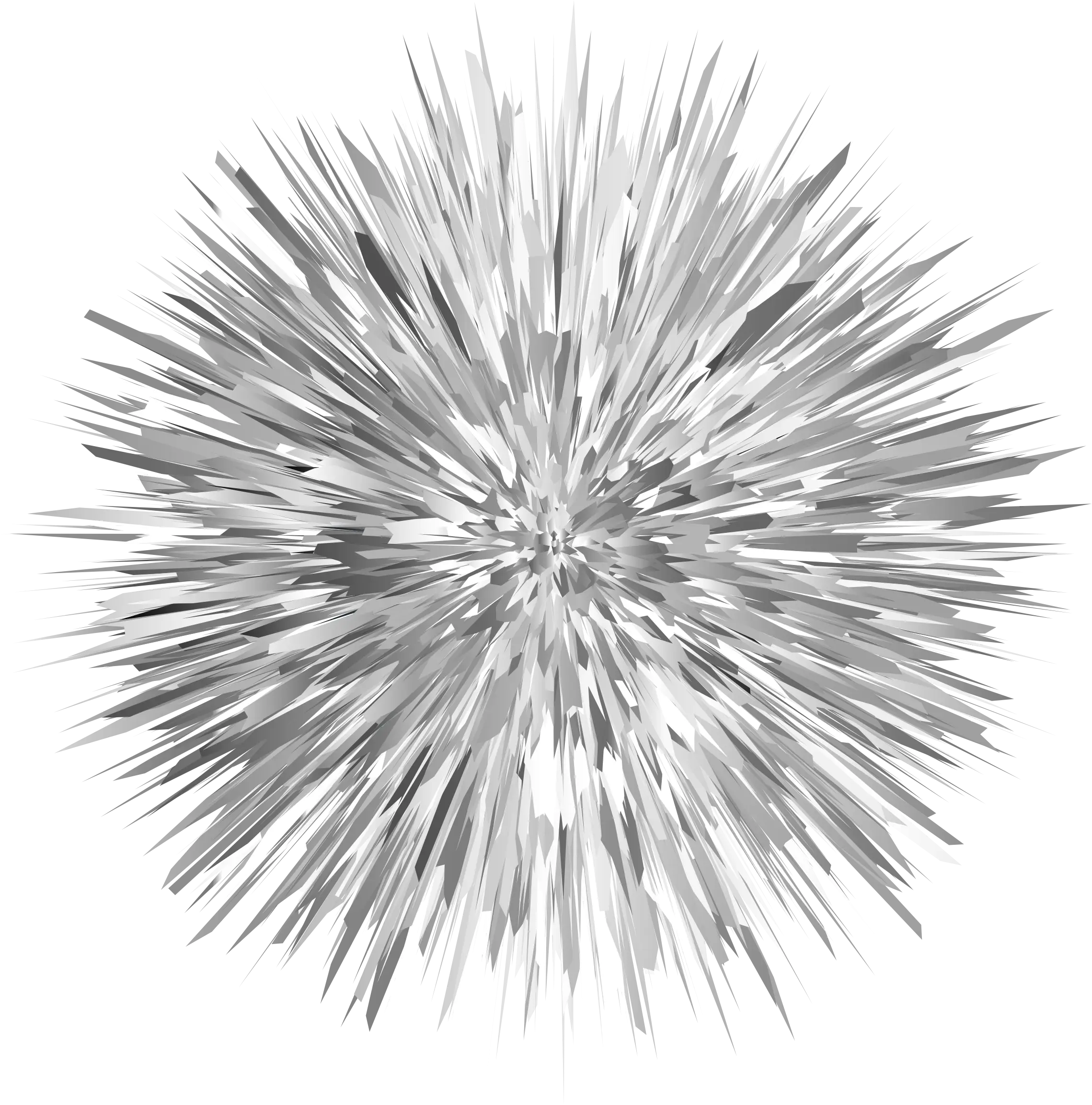 Spiky Burst Abstract Design Illustration
