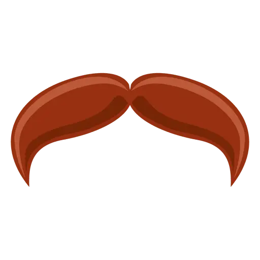 Stylish Brown Mustache