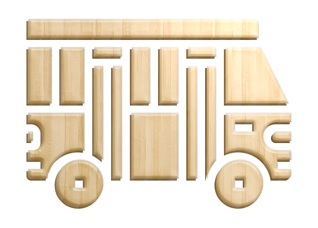 Wooden Fire Truck Toy