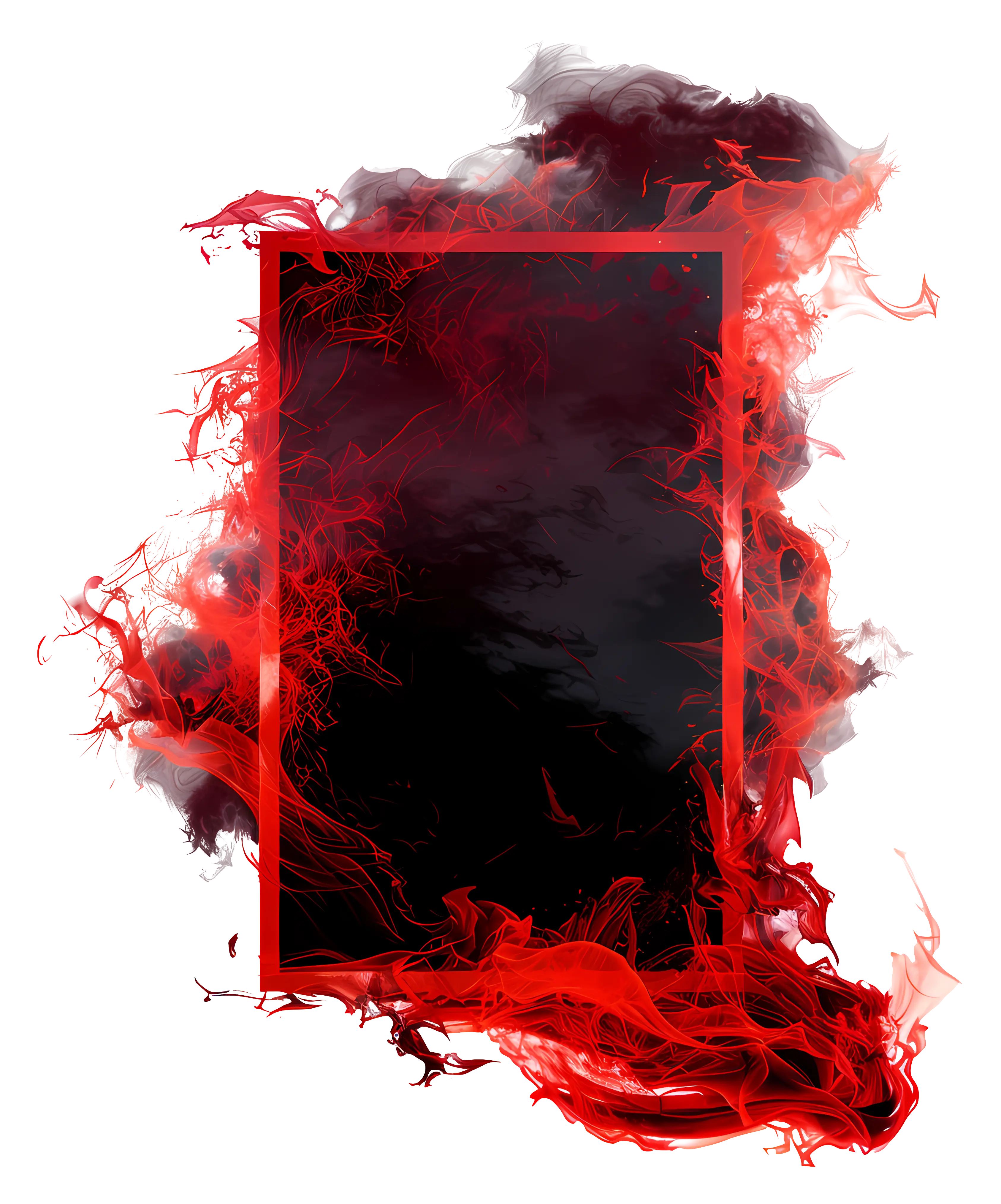 Red Smoke Frame Design