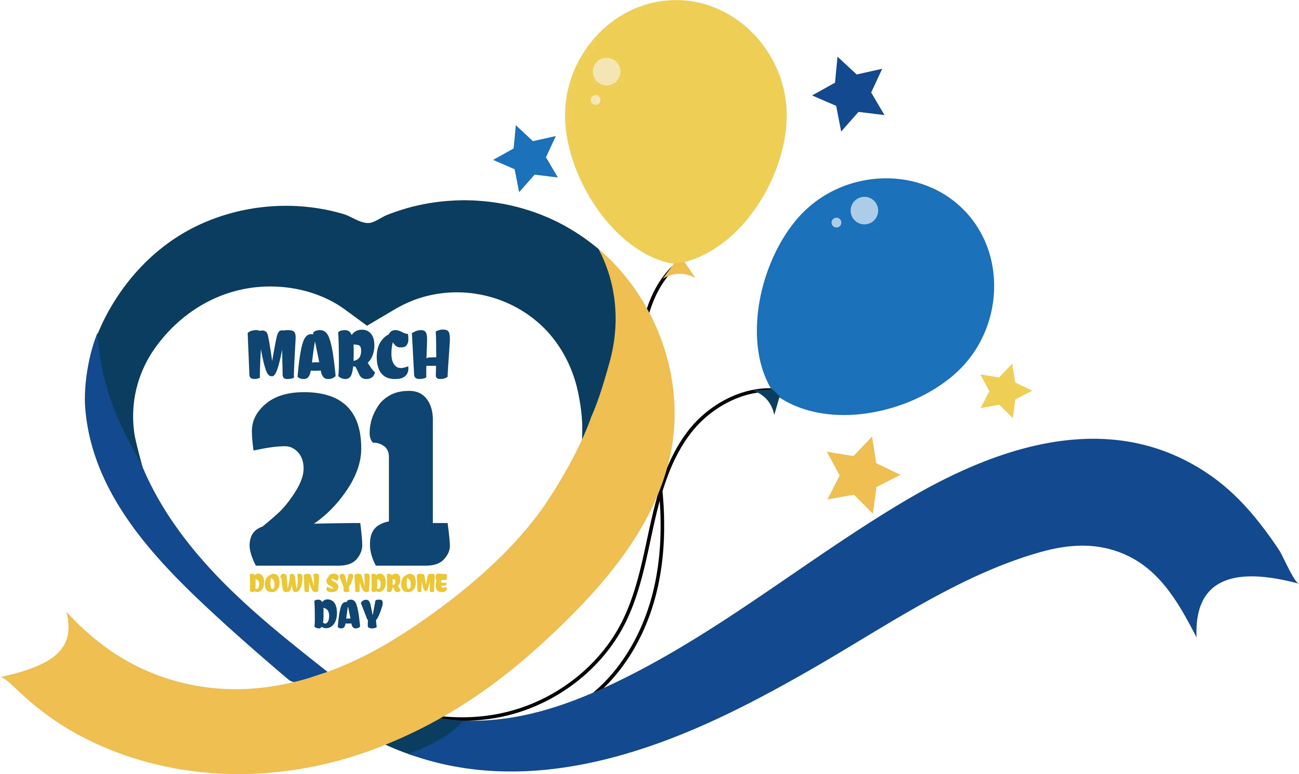 Balloons for Down Syndrome Day Awareness