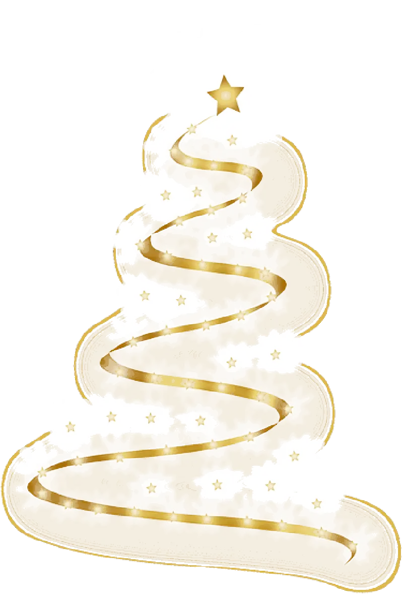 Golden Spiral Christmas Tree