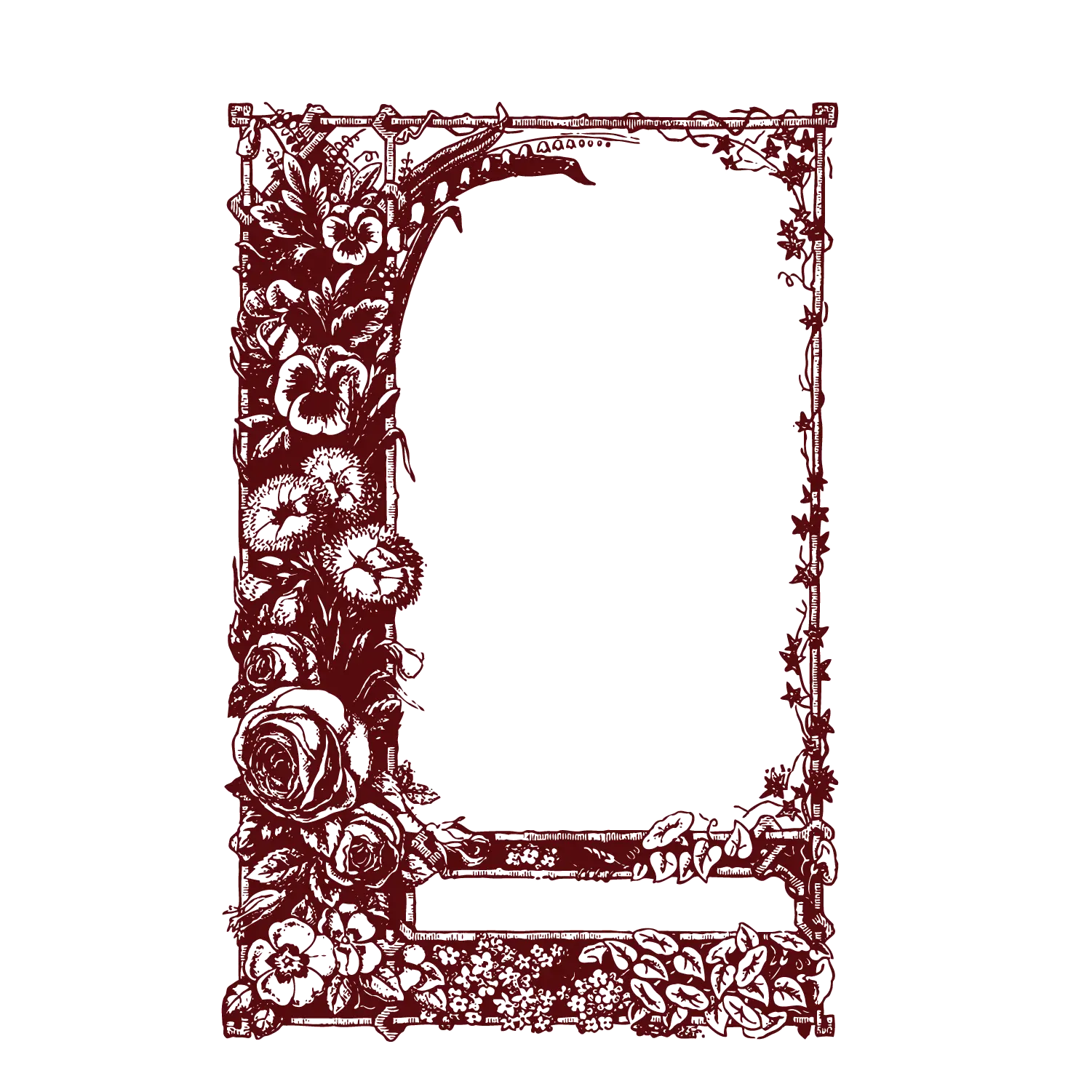 Ornate Floral Frame