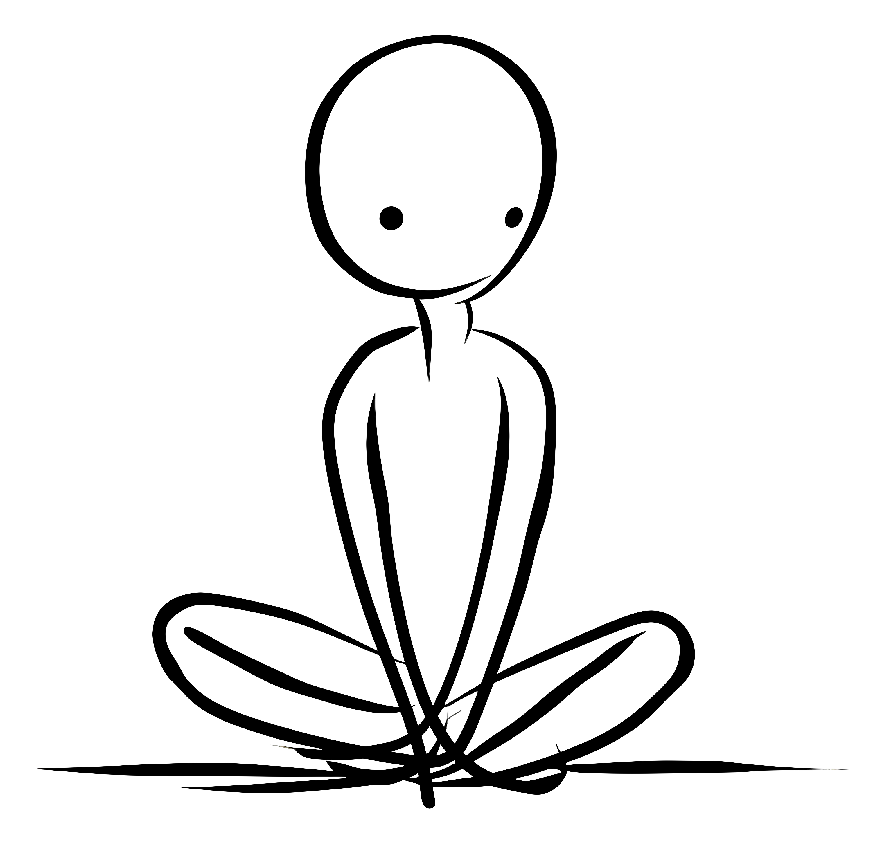 Minimalist Stick Figure Drawing