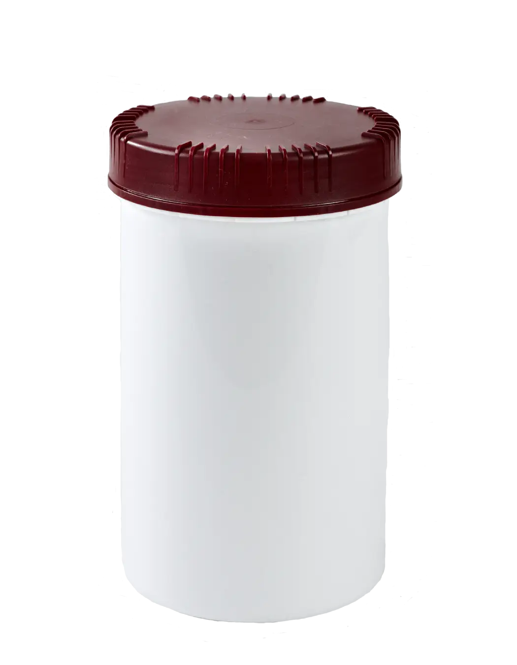 White Medicine Bottle with Red Cap
