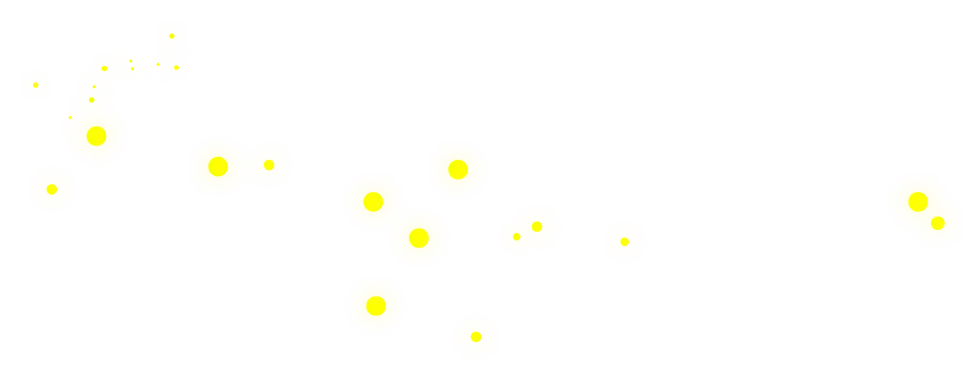 Yellow Sparkles on Transparent Background