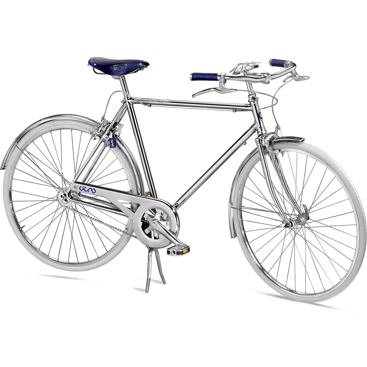 Modern Silver Bicycle with Stylish Design