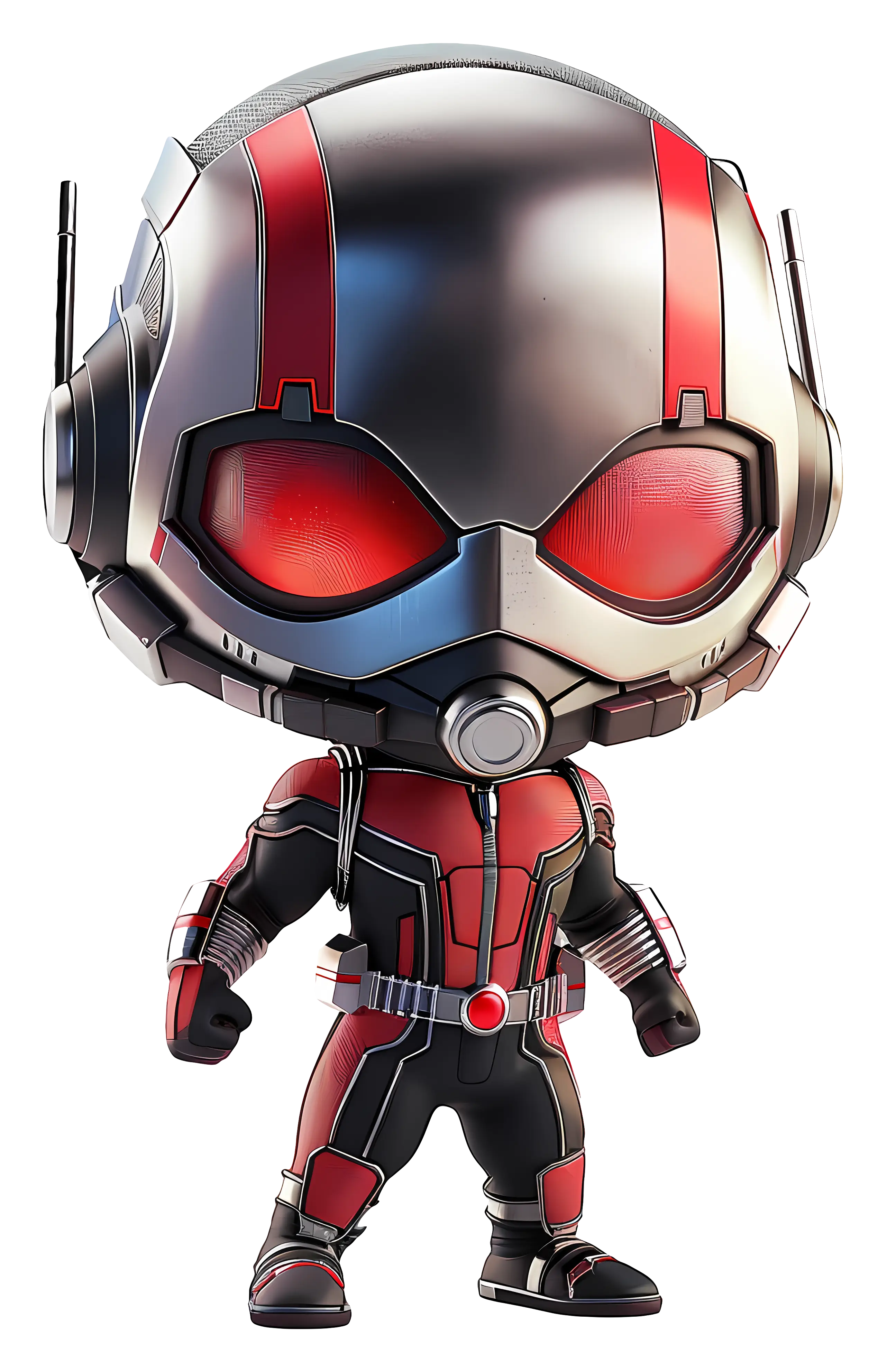 Superhero Figure with Helmet and Suit