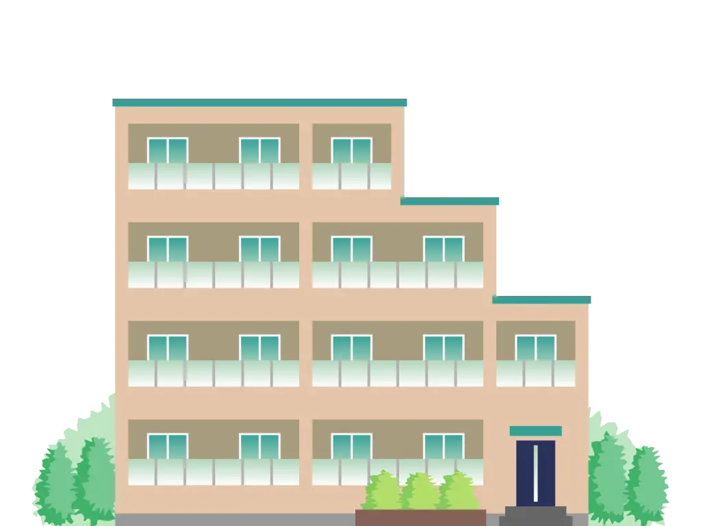 Modern Apartment Building Illustration