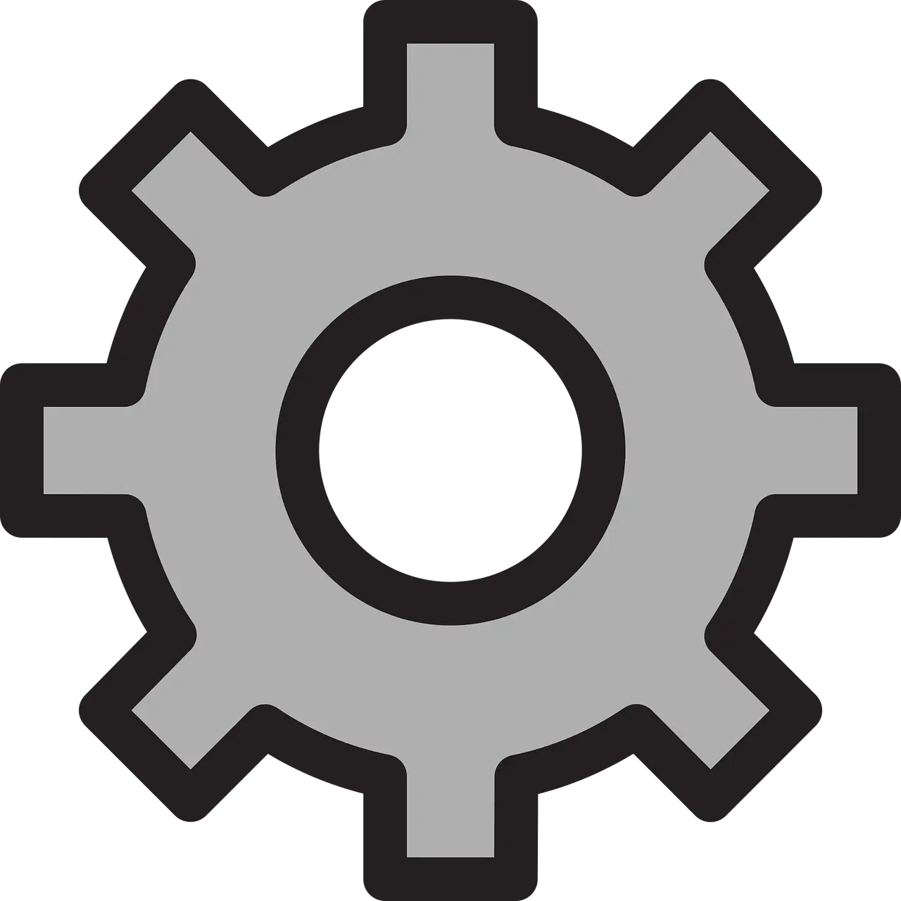 Gear Icon for Settings and Tools