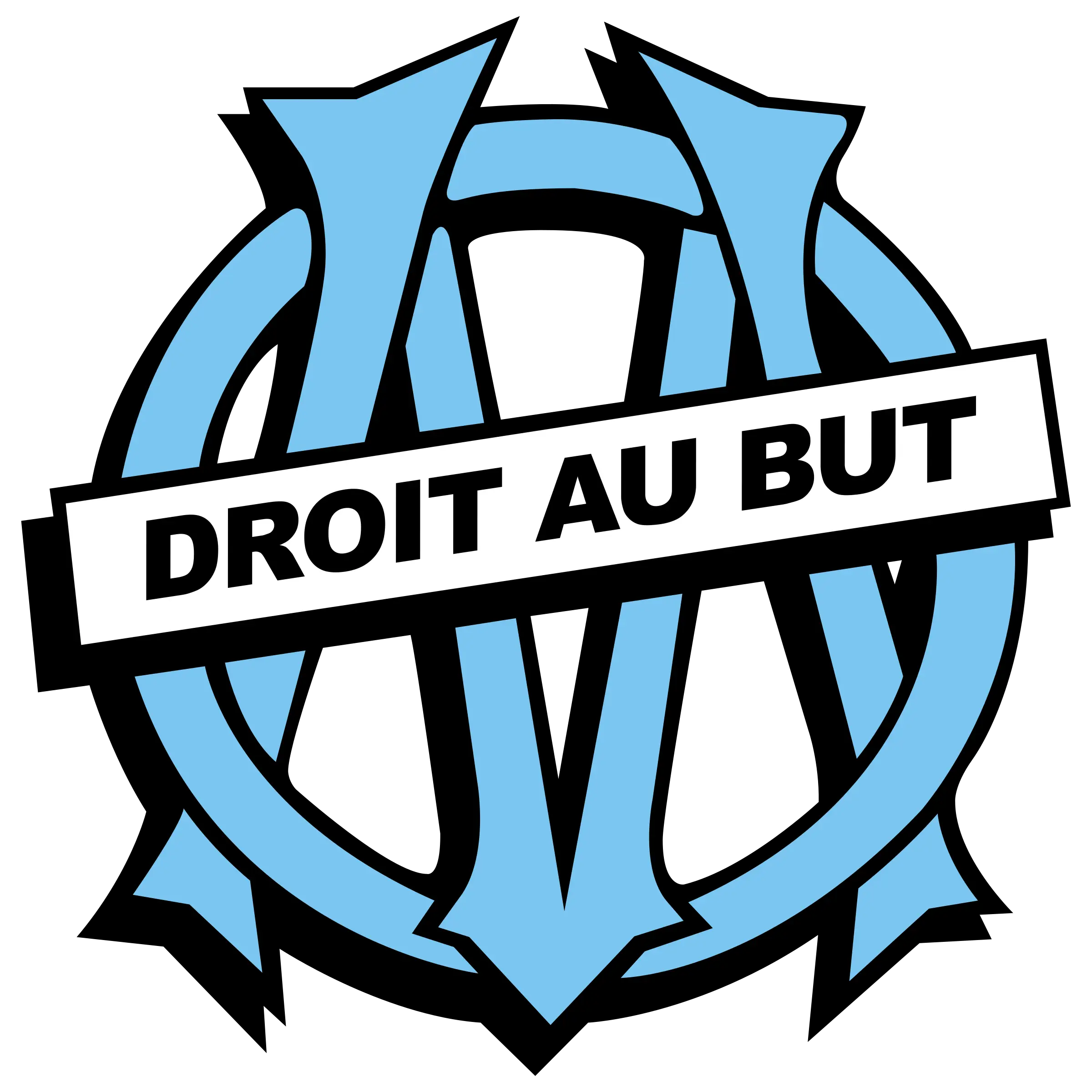 Blue Sports Team Logo Emblem