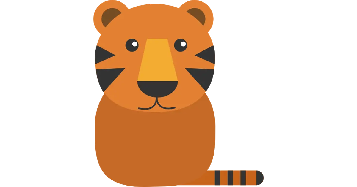 Cute Cartoon Tiger Illustration