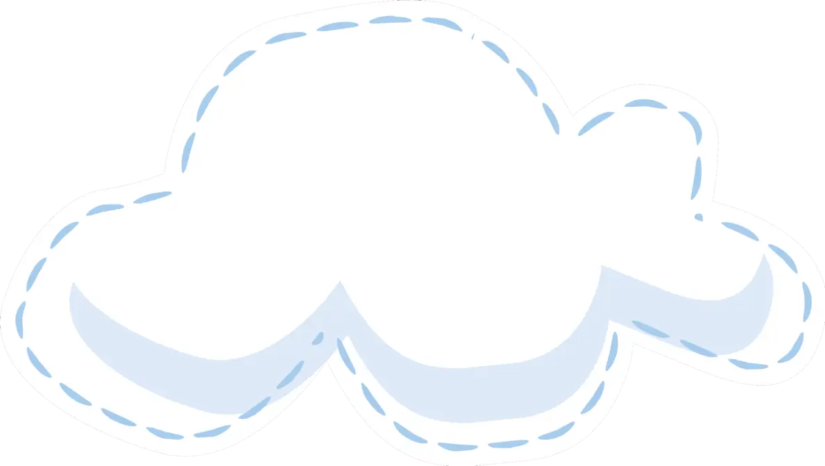 Cartoon Cloud Shape Illustration Design