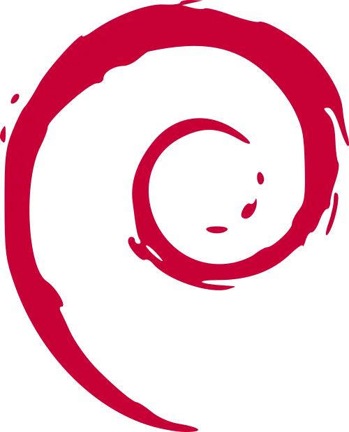 Debian Linux Distribution Logo Swirl
