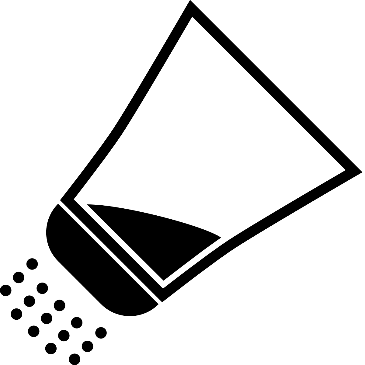 Black Salt Shaker Icon