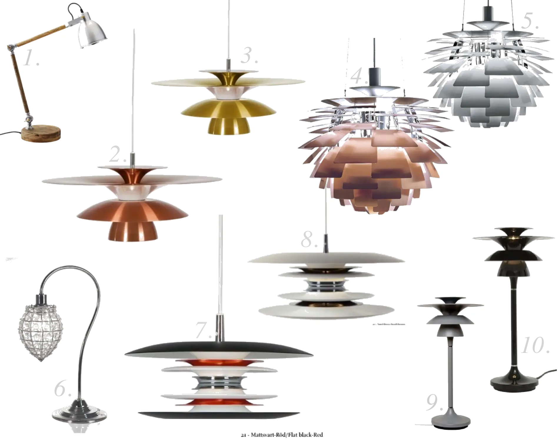 Various Modern Lamps