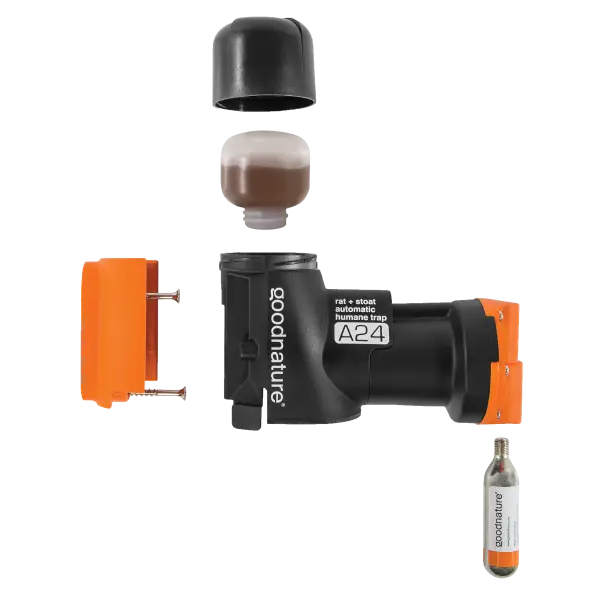 Black and Orange Trap Device