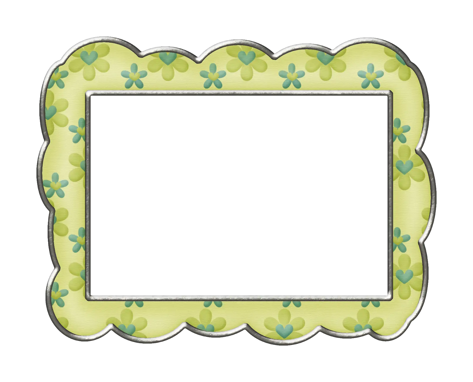 Decorative Frame with Floral Pattern