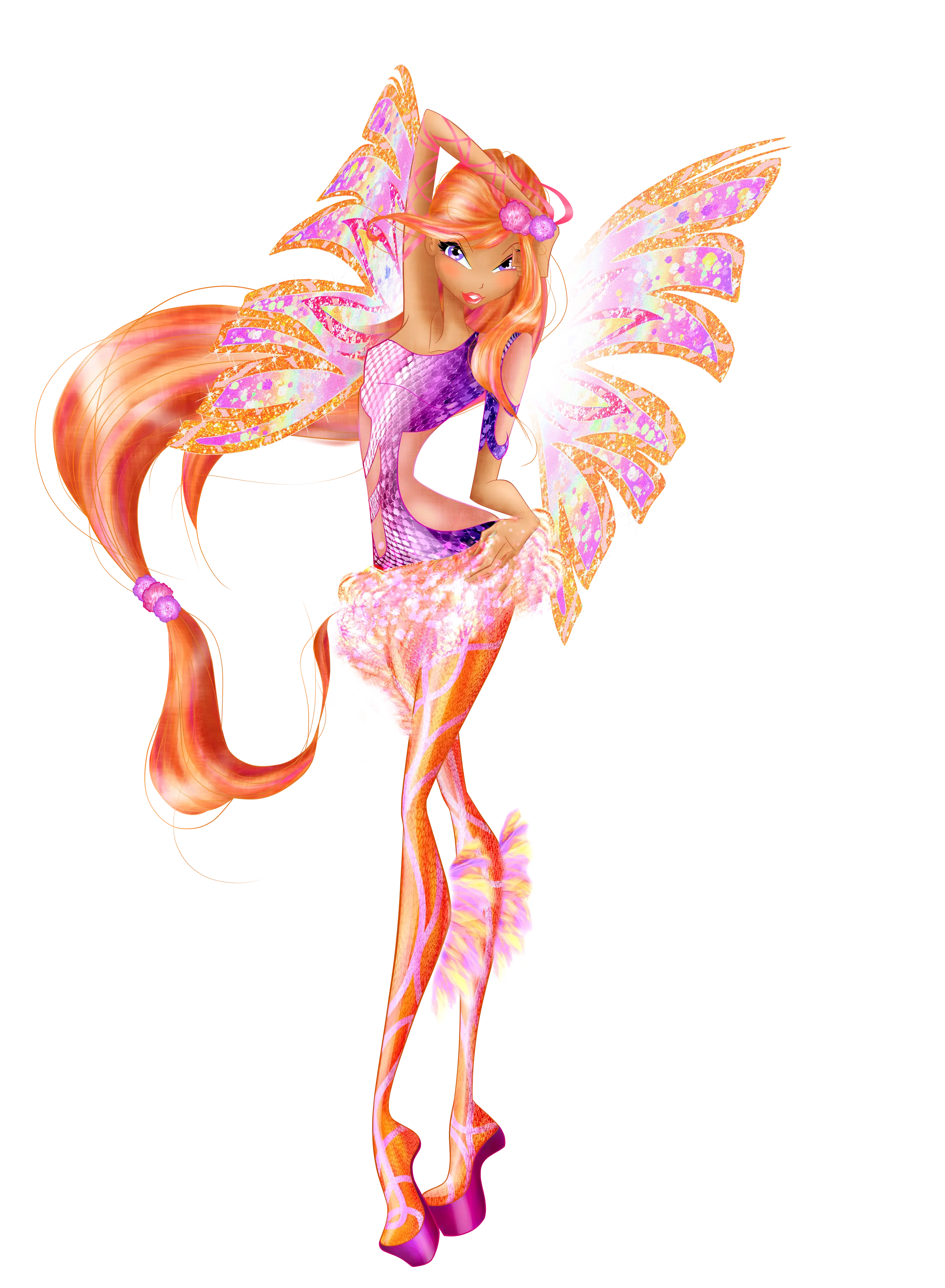 Fairy Character with Colorful Wings
