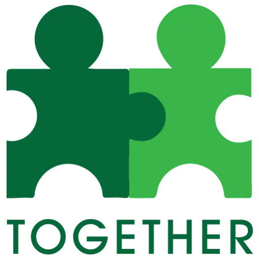 Together Puzzle Pieces Logo