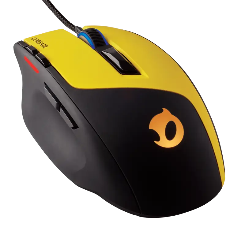 Yellow and Black Gaming Mouse