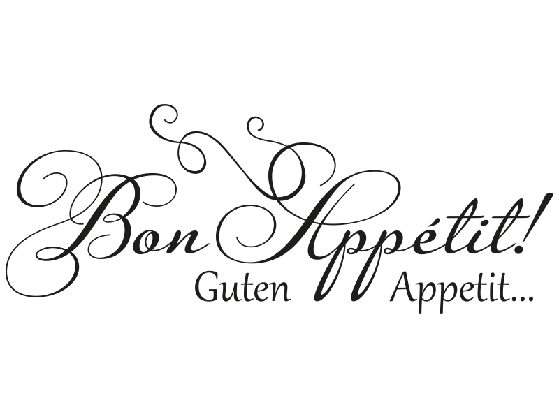 Bon Appétit Calligraphy