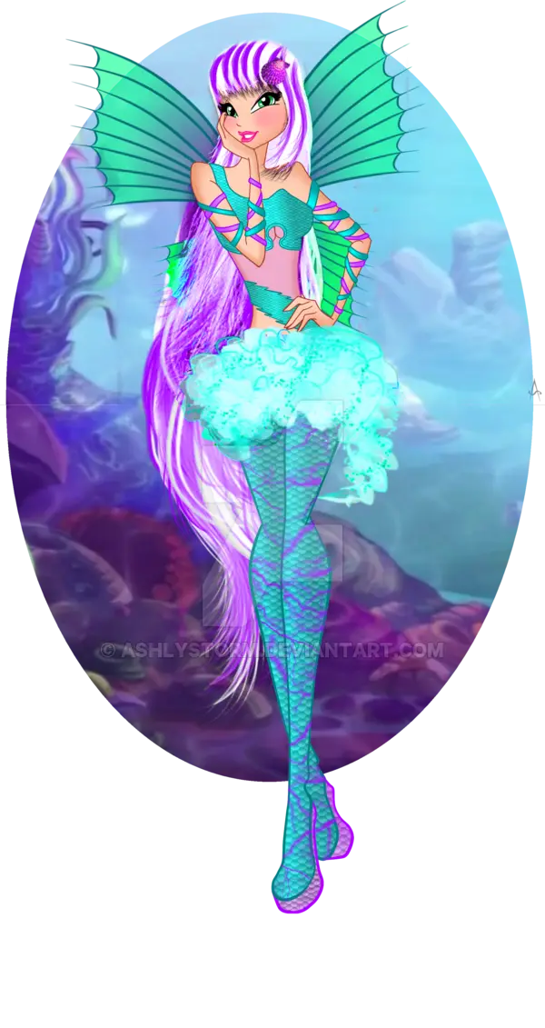 Fantasy Character with Vibrant Wings and Outfit