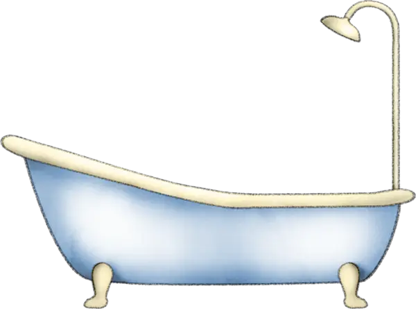 Classic Blue Bathtub for Relaxation
