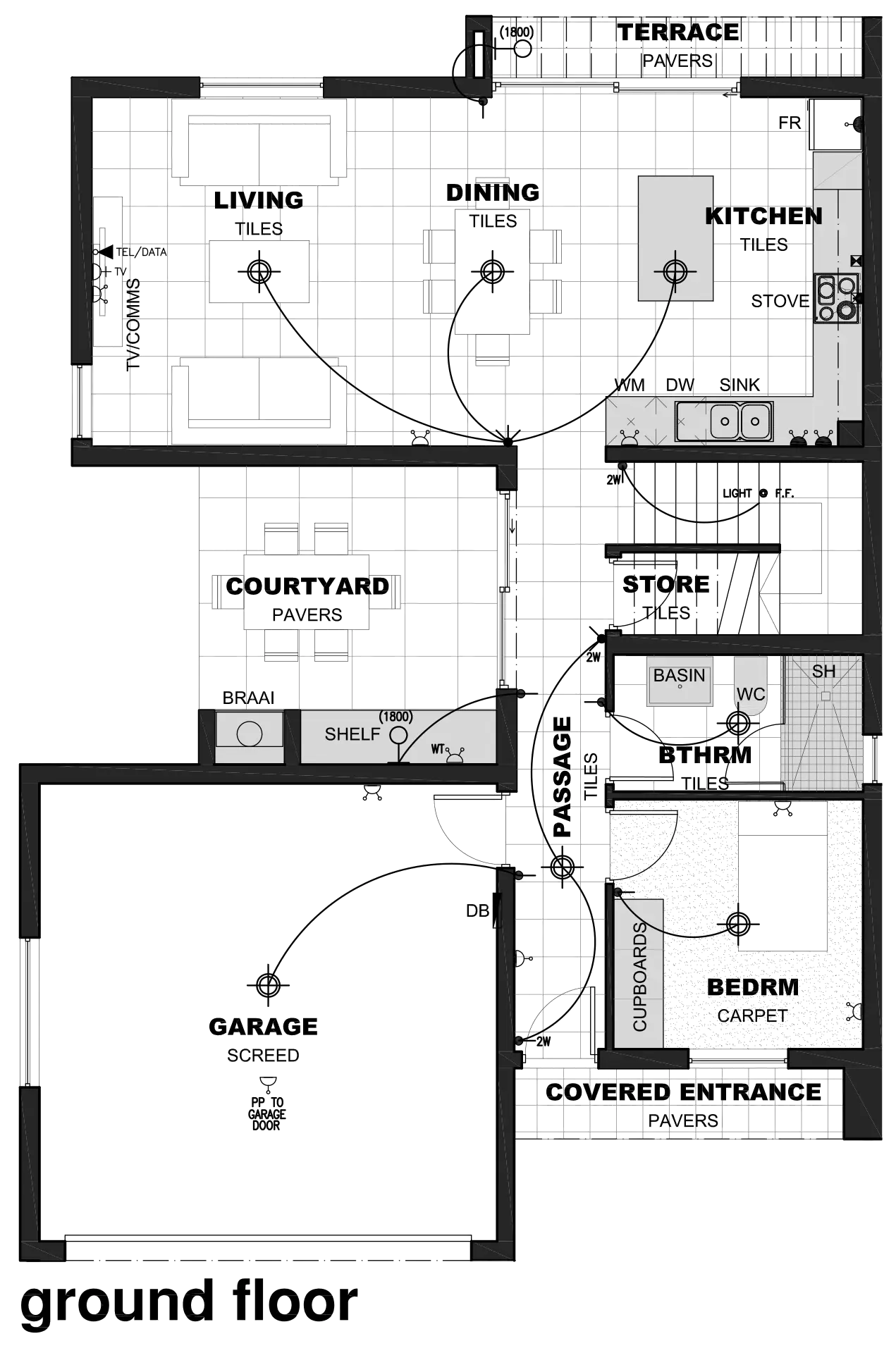 House Floor Plan Blueprint