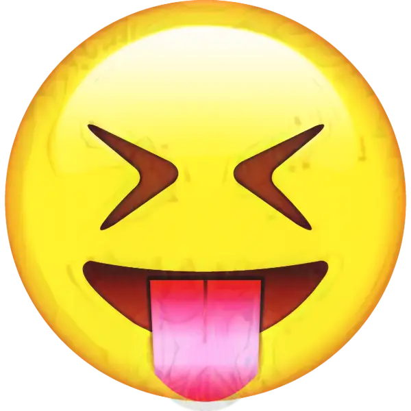 Yellow Emoji with Tongue Out Expression