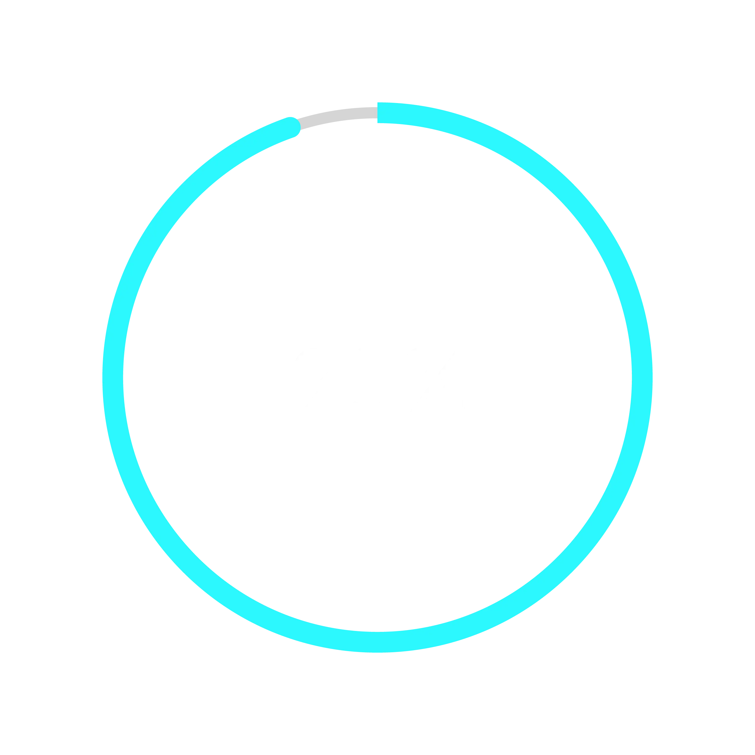 Progress Circle Displaying 92% Completion