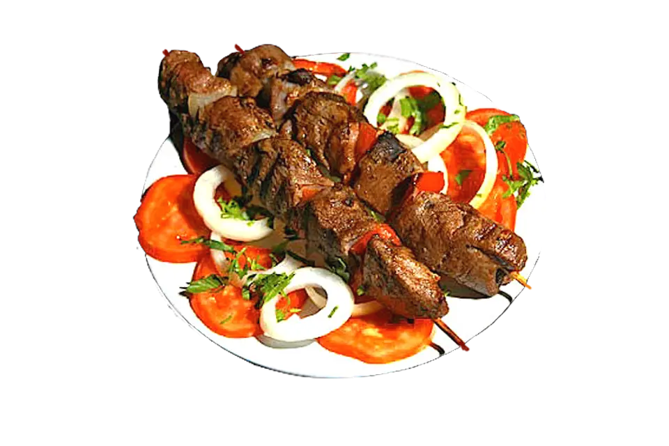 Delicious Grilled Meat Skewers with Vegetables